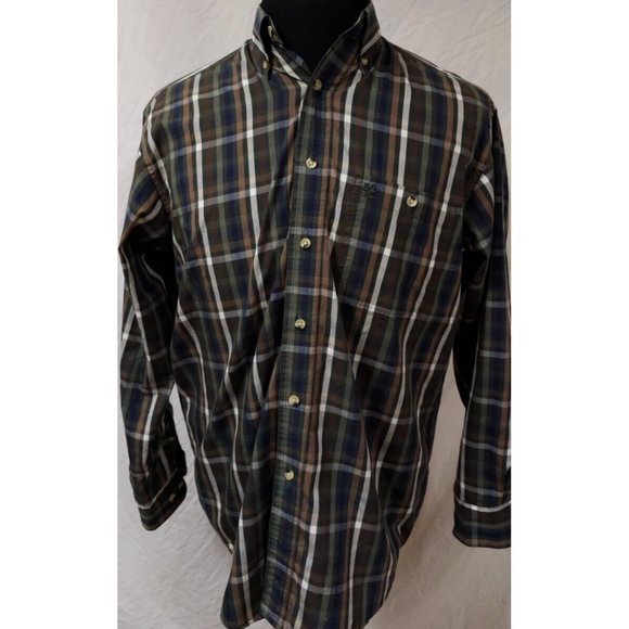 Twenty X Performance Small Multicolor Plaid Long Sleeve Button Down Shirt - Picture 1 of 11